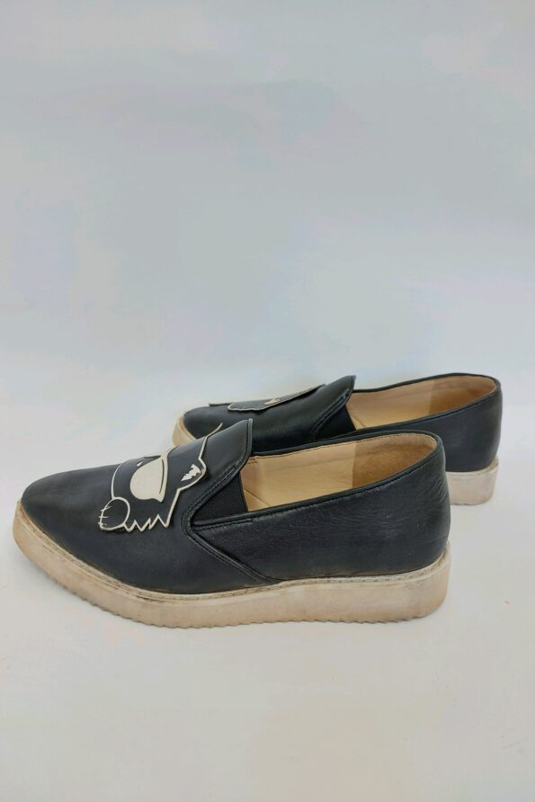 Black & White Carley Cat Flats